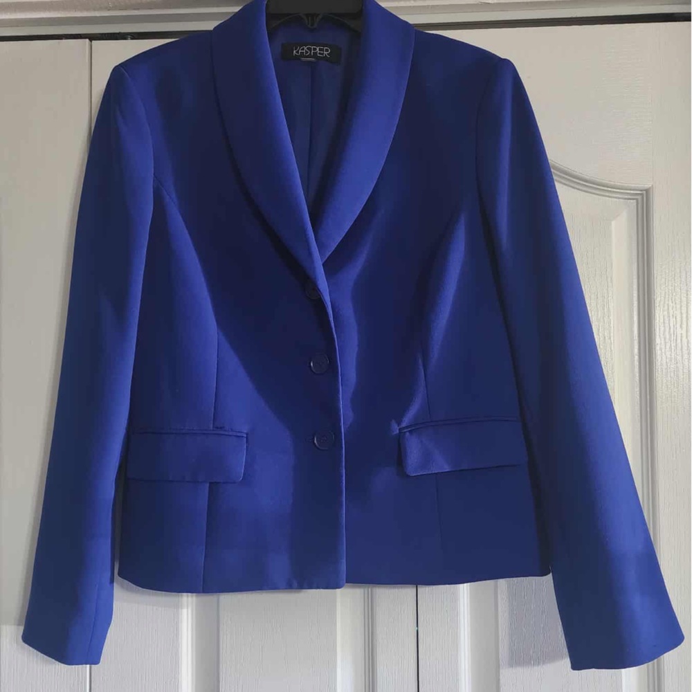 Kasper Women's Royal Blue Suit Jacket